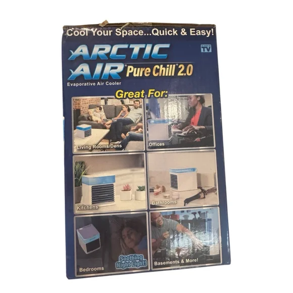 Arctic Air Pure Chill 2.0 Evaporative Air Cooler One Size Blue White - Picture 3 of 5